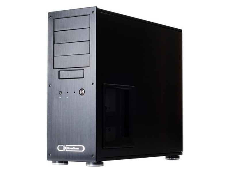 Silverstone SST-TJ09B-W Midi-Tower Schwarz Computer-Gehäuse