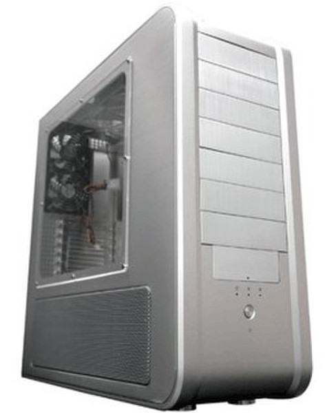 Silverstone SST-TJ07S-W Full-Tower Silber Computer-Gehäuse