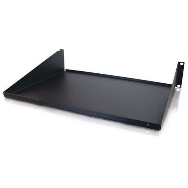 C2G Solid Cantilevered Equipment Shelf Black 12in