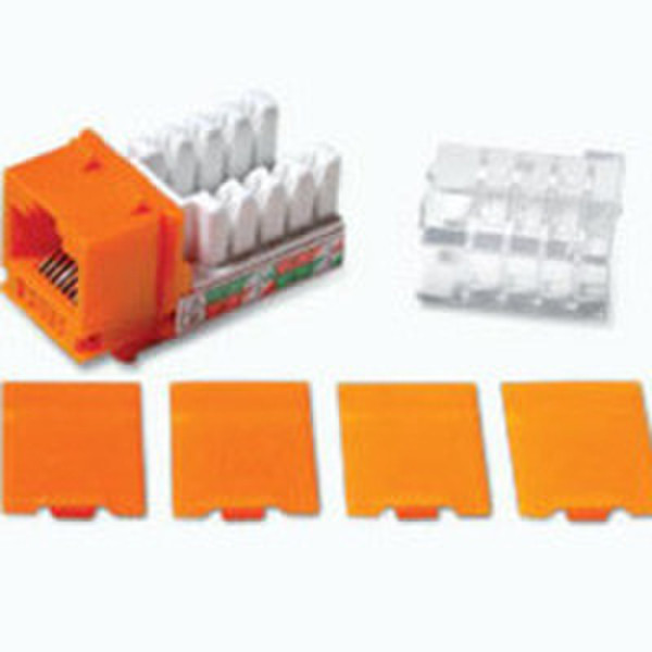 C2G Cat6 Keystone Jack Orange RJ-45 Orange Drahtverbinder