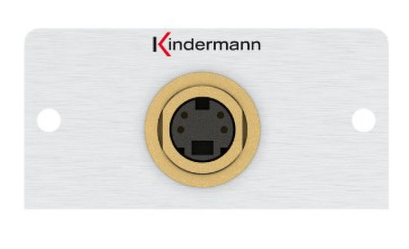Kindermann 7444000504 S-Video Aluminium socket-outlet