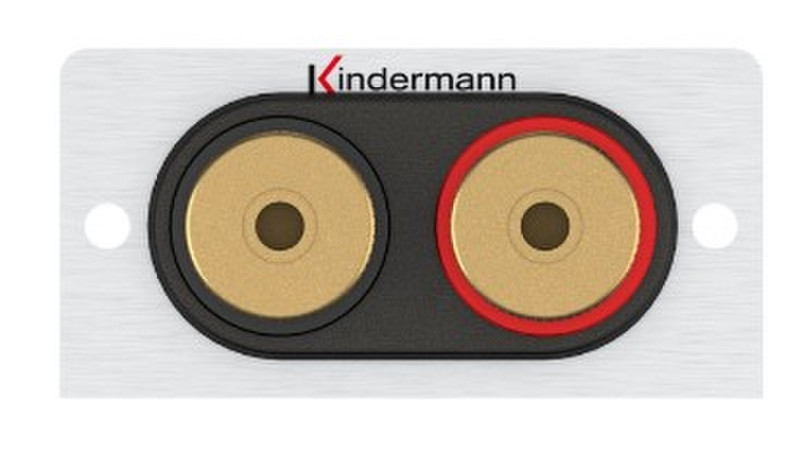 Kindermann 7444000414 Banana Aluminium socket-outlet