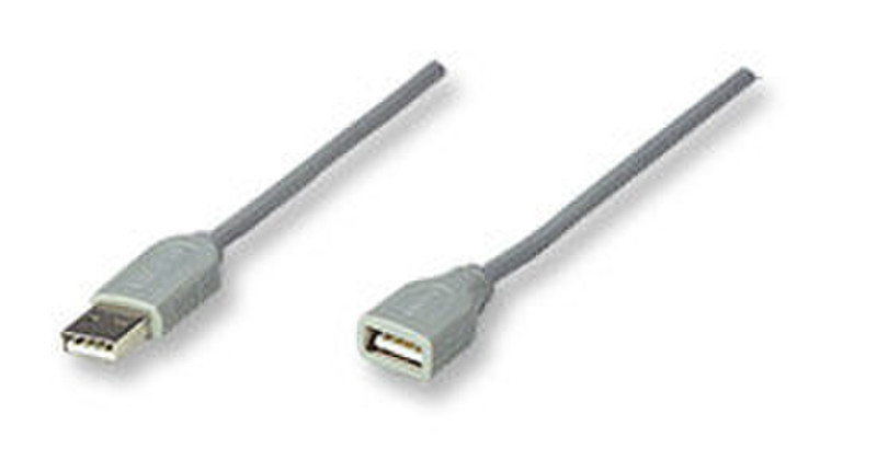 Manhattan Full Speed USB 1.1 Extension Cable 3м USB A USB A Серый кабель USB