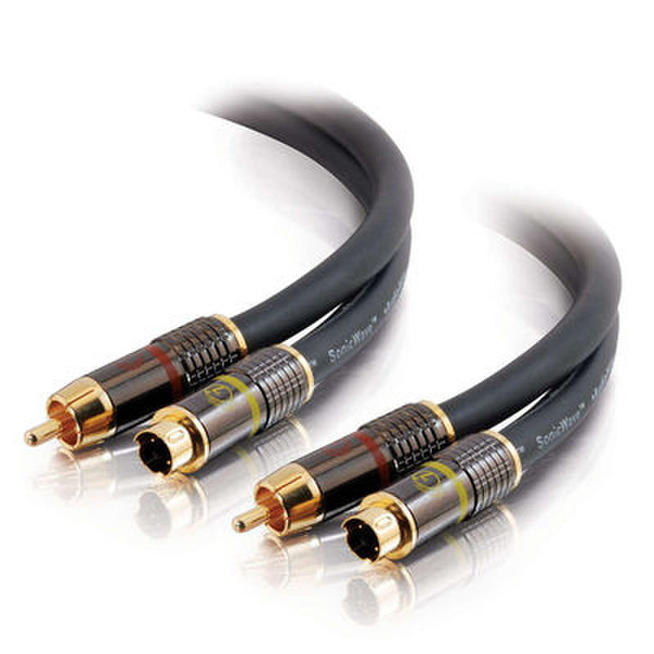 C2G 3ft SonicWave™ S-Video + S/PDIF 0.95m RCA + S-Video Grey S-video cable