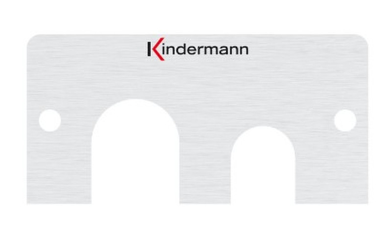 Kindermann 7444000444 Aluminium switch plate/outlet cover