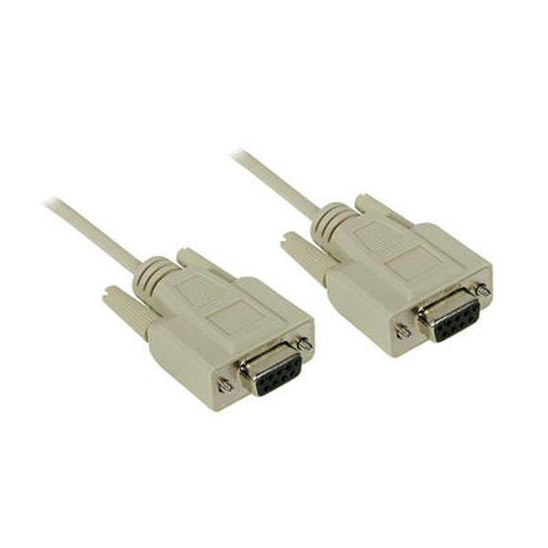 C2G 1ft DB9 F/F Null Modem Cable 0.3м Бежевый сетевой кабель