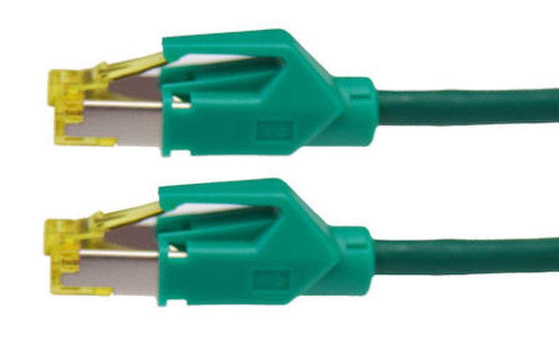 Leunig S/FTP CAT6a RJ45 5m Cat6a S/FTP (S-STP) Green