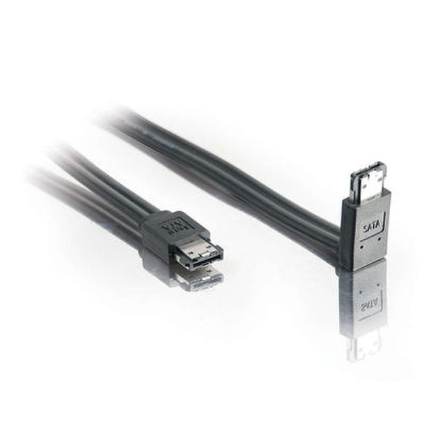 C2G 1m 180° to 90° External Serial ATA Device Cable 1m eSATA eSATA Black SATA cable