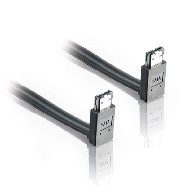 C2G 1m 90° to 90° External Serial ATA Device Cable 1м eSATA eSATA Черный кабель SATA
