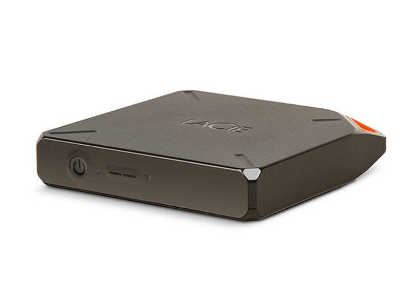 LaCie Fuel 1TB Wi-Fi 1000ГБ Серый, Оранжевый внешний жесткий диск