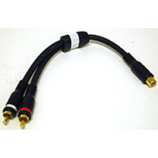 C2G Velocity RCA Jack/RCA Plug X2 Adapter Y-Cable RCA 2xRCA кабельный разъем/переходник