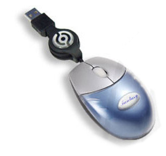 Adesso USB Illuminated PowerScroll Mouse USB Оптический Синий компьютерная мышь