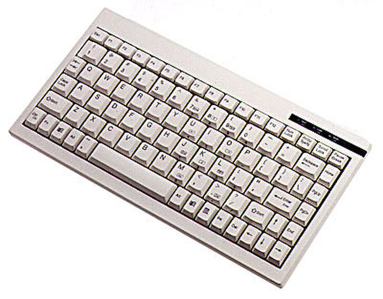 Adesso Mini keyboard + numeric keypad USB+PS/2 QWERTY Weiß Tastatur