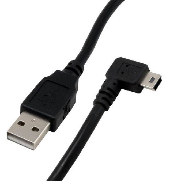 MCL 0.5m USB A/Mini-USB B 0.5м USB A Mini-USB B Черный кабель USB