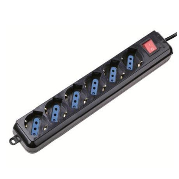 Nilox CEEW3923 6AC outlet(s) 1.5m Black power extension