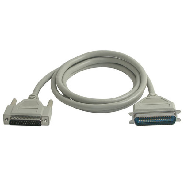 C2G 2m IEEE-1284 DB25/C36 Cable 2m Grey printer cable