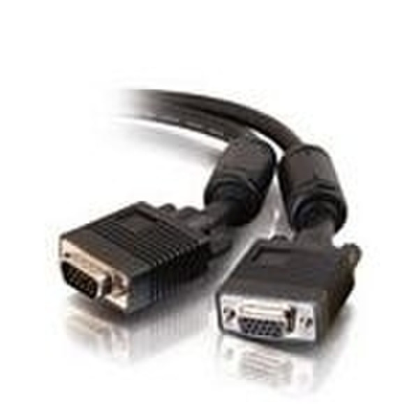 C2G 5m Monitor HD15 M/F cable 5м VGA (D-Sub) VGA (D-Sub) Черный VGA кабель