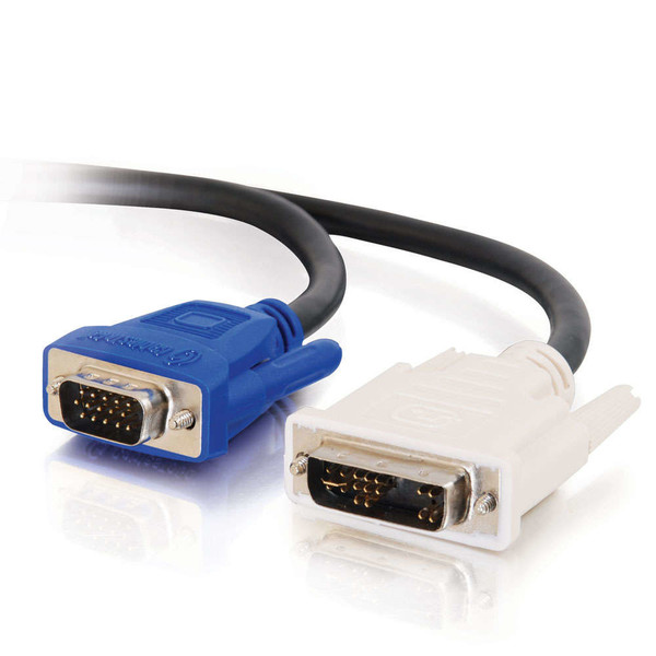 C2G 2m DVI-A M / HD15 M Cable 2m DVI-A VGA (D-Sub) Schwarz