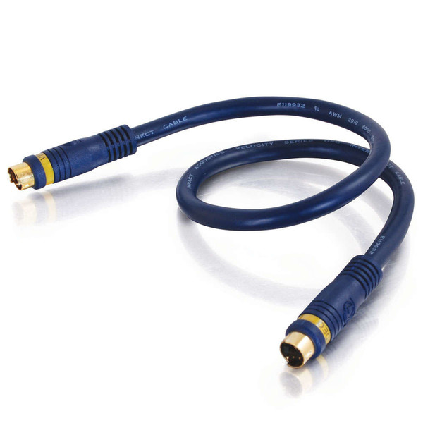 C2G 5m Velocity S-Video Cable 5м S-Video (4-pin) S-Video (4-pin) Черный S-video кабель