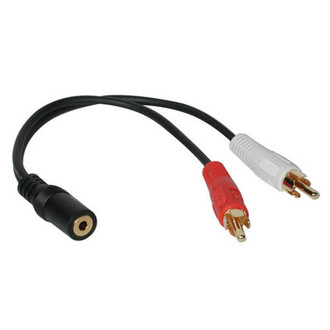 3.5mm Stereo Jack/RCA Plug x2 Y-Cable 
