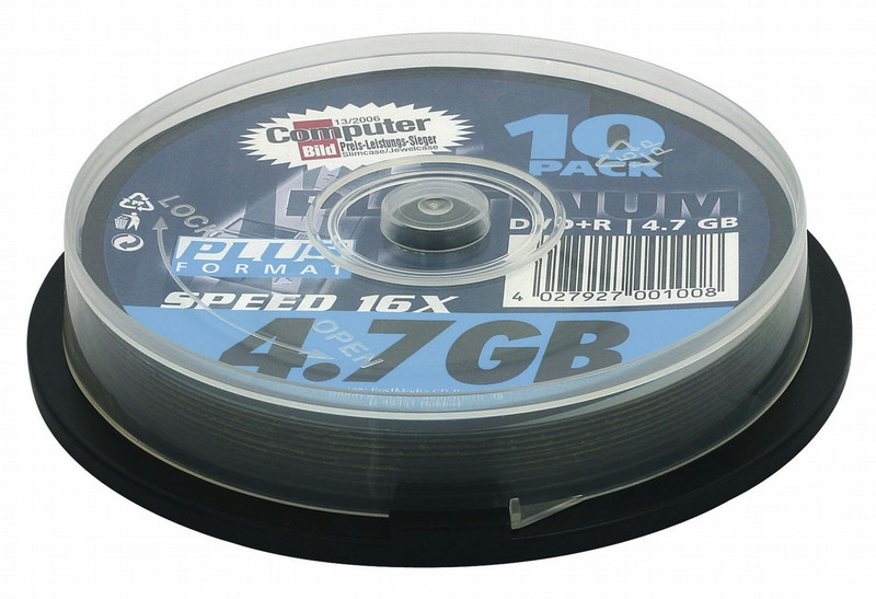 Bestmedia DVD+R 16x 4.7GB 10pcs 4.7GB DVD+R 10pc(s)