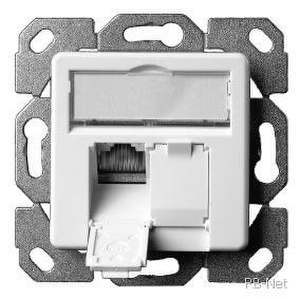 Telegärtner J00020A0394 2 x RJ-45 Белый розетка