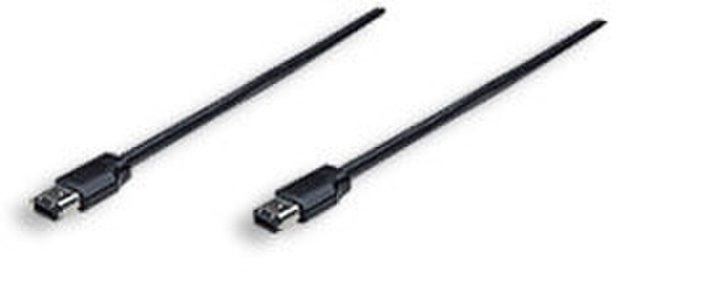 Manhattan IEEE 1394 Cable, 4.5m 4.5m Black firewire cable