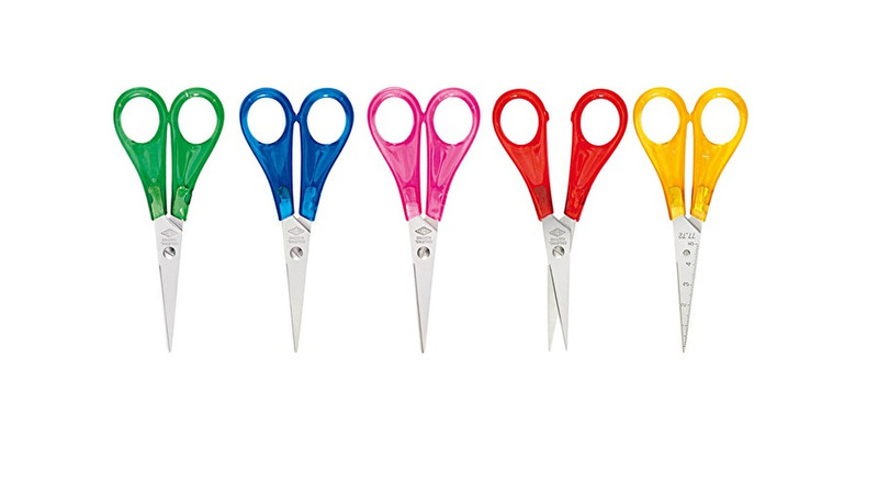 Wedo 77 72 Art & craft scissors Straight cut Blue,Green,Pink,Red,Yellow