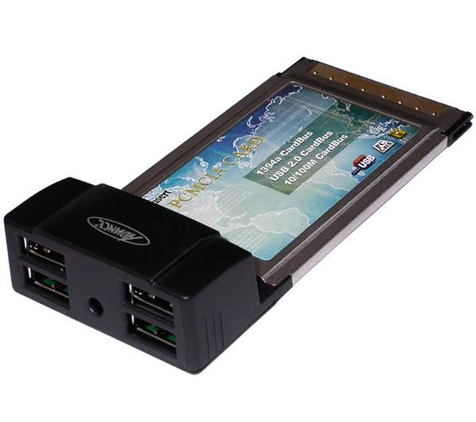 ADVANCE Carte contrôleur PCMCIA 4 ports USB 2.0 PCM-USB2 USB 2.0