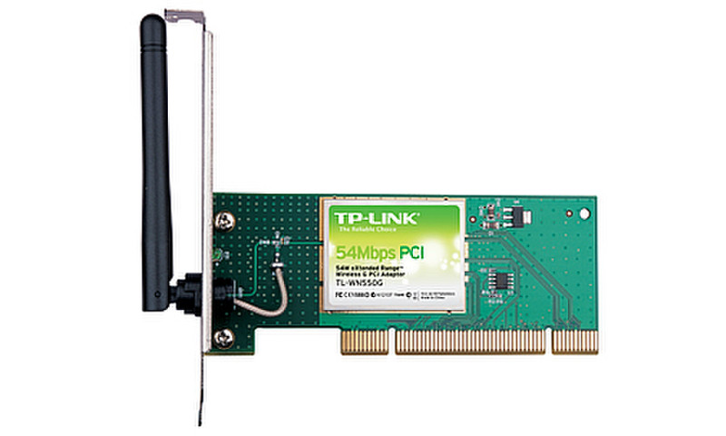 TP-LINK 54Mbps eXtended Range™ Wireless PCI Adapter 54Mbit/s Netzwerkkarte