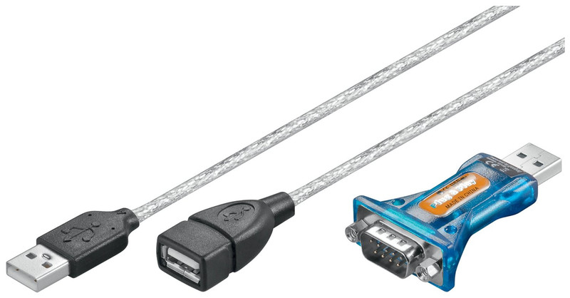 1aTTack 7931288 USB D-Sub 9 Черный, Синий, Cеребряный кабельный разъем/переходник