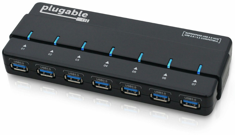 Plugable Technologies USB3-HUB7-81X хаб-разветвитель