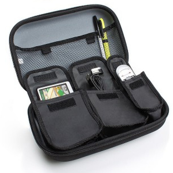 Genie USA GEAR GPS Travel Case with Protective Hard Shell for GPS Navigation units Cover Nylon Black