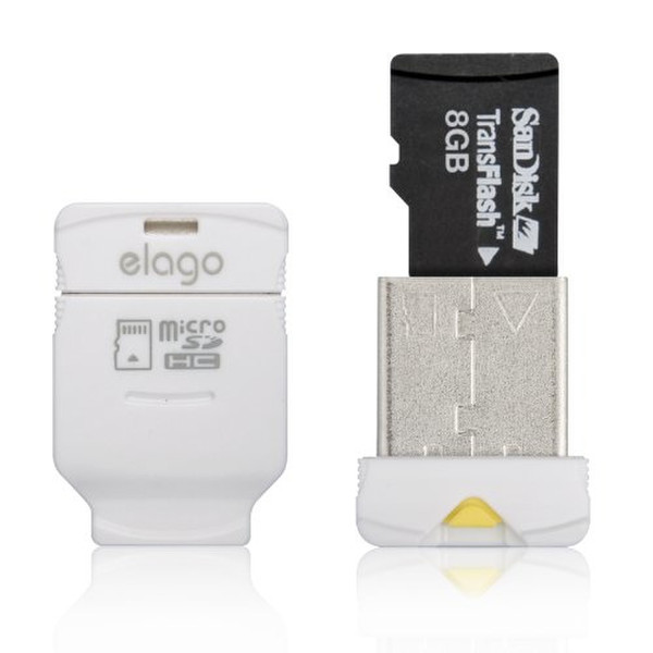 elago EL-RD-012-WH-FBA USB 2.0 Weiß Kartenleser