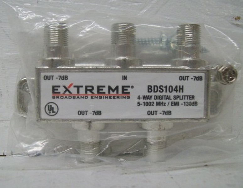 Extreme networks BDS104H Cable splitter Silver cable splitter/combiner