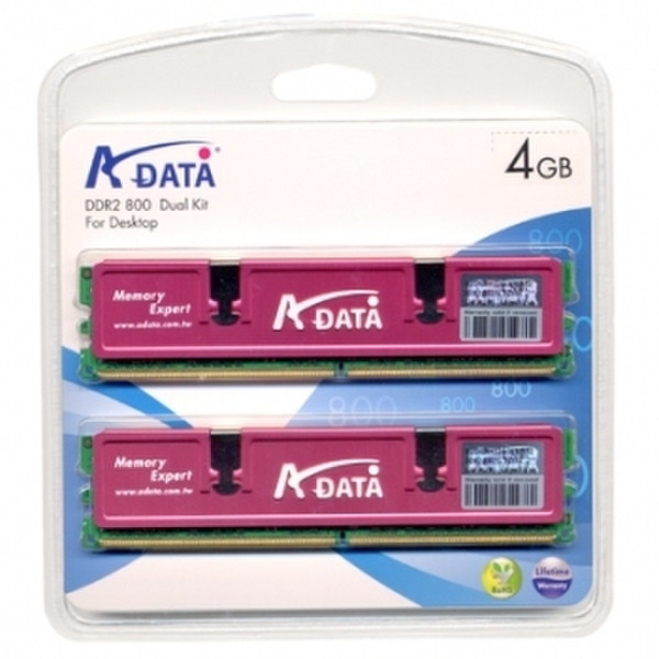 ADATA DDR2 800 DIMM 4GB-kit 4GB DDR2 800MHz Speichermodul