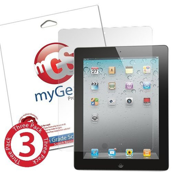 myGear mGS00342 Anti-glare iPad 2 3pc(s)