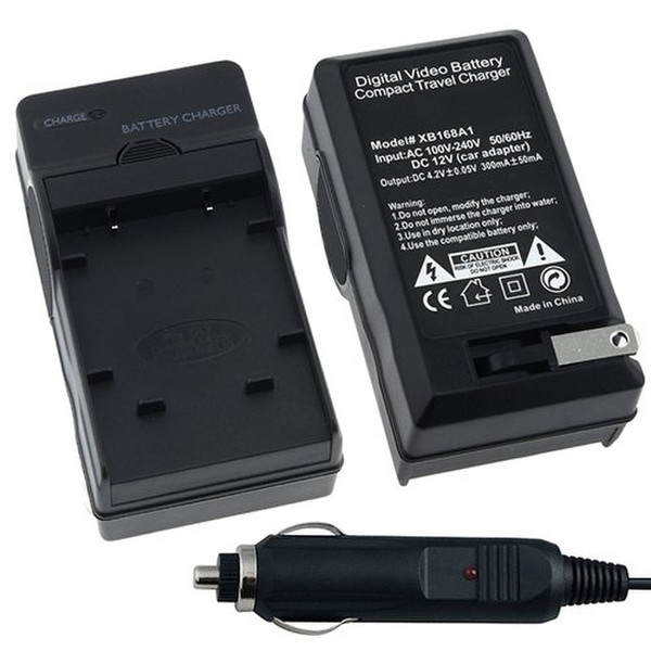 eForCity 277057 Auto/Indoor Black battery charger