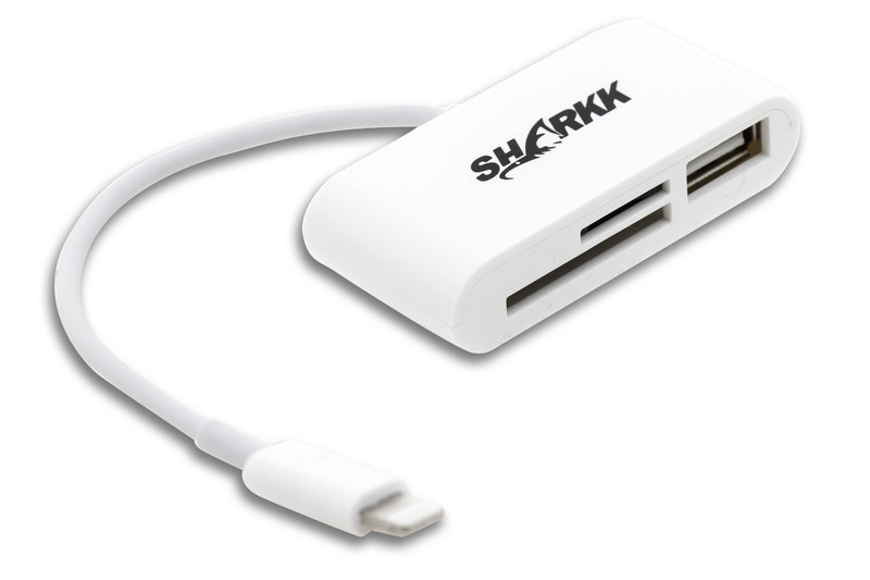 SHARKK Lightning Plug USB 2.0 White card reader