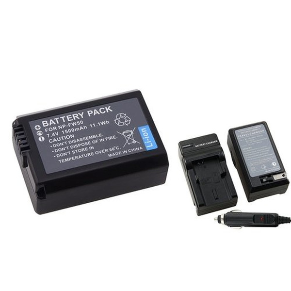 eForCity 311865 Auto/Indoor Black battery charger