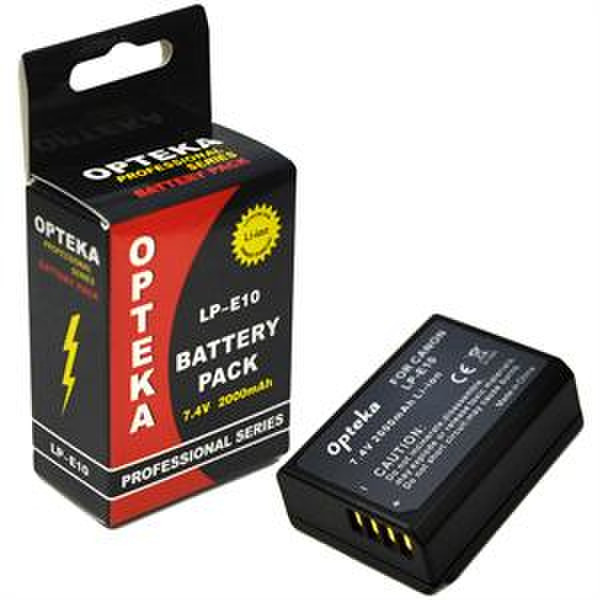 Opteka LP-E10 Литий-ионная 2000мА·ч 7.7В аккумуляторная батарея
