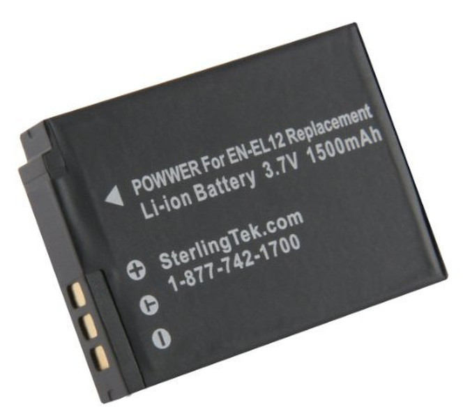 SterlingTek Nikon EN-EL12 Lithium-Ion 1400mAh 3.7V rechargeable battery