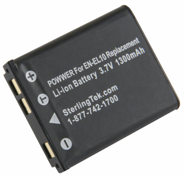 STK B002NWFS8C Lithium-Ion 1300mAh 3.7V rechargeable battery