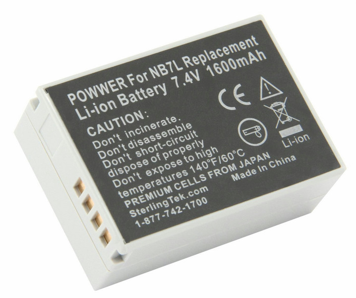 STK B001NJHZM8 Lithium-Ion 1600mAh 7.4V rechargeable battery