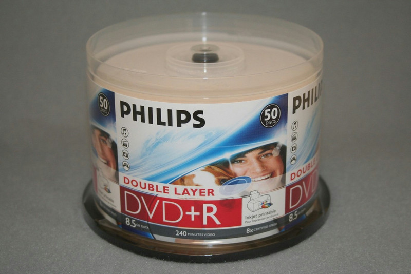 Philips DR8I8B50P/17 8.5GB DVD+R 50pc(s) blank DVD