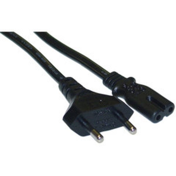 CableWholesale 10W1-13306 1.8м CEE7/7 Schuko Разъем C7 Черный кабель питания