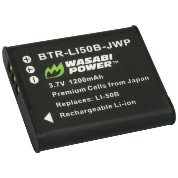 Wasabi Power BTR-LI50B-JWP-027 Lithium-Ion 1200mAh 3.7V Wiederaufladbare Batterie