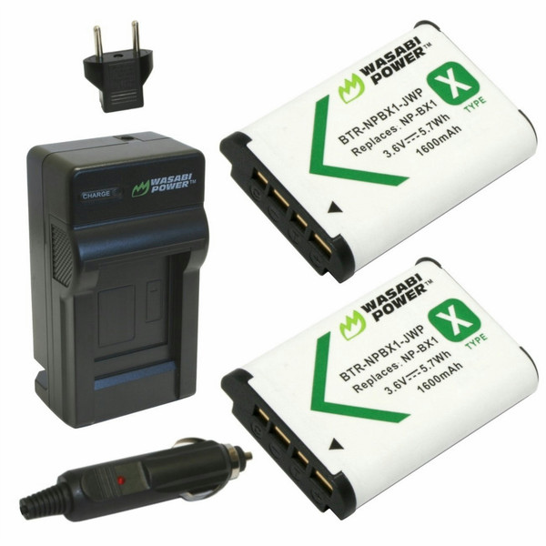 Wasabi Power KIT-BTR-NPBX1-LCH-NPBX1-01 Auto/Indoor Black battery charger