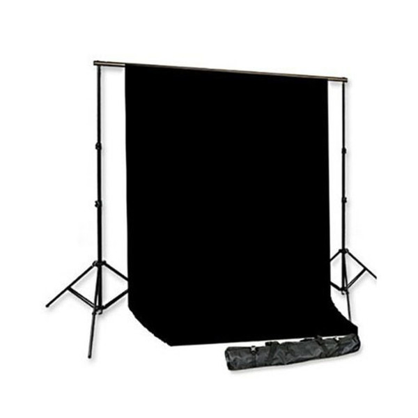 CowboyStudio Backdrop Support System with Black & White Muslin Backdrop + Carry Case