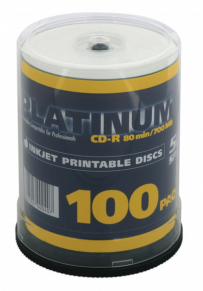 Platinum CD-R 52x 700MB 100pcs CD-R 700MB 100pc(s)